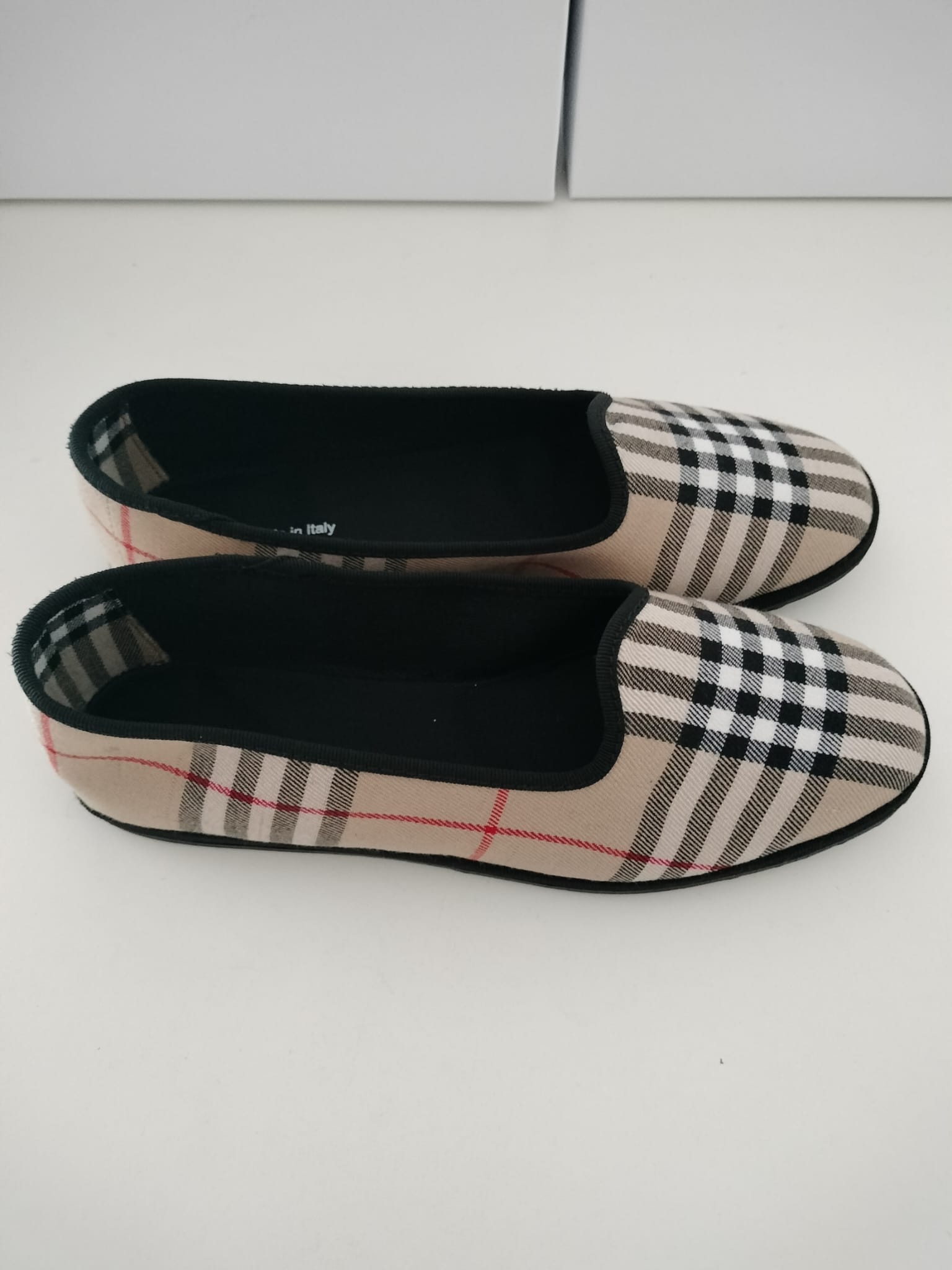 Friulane in tessuto tartan